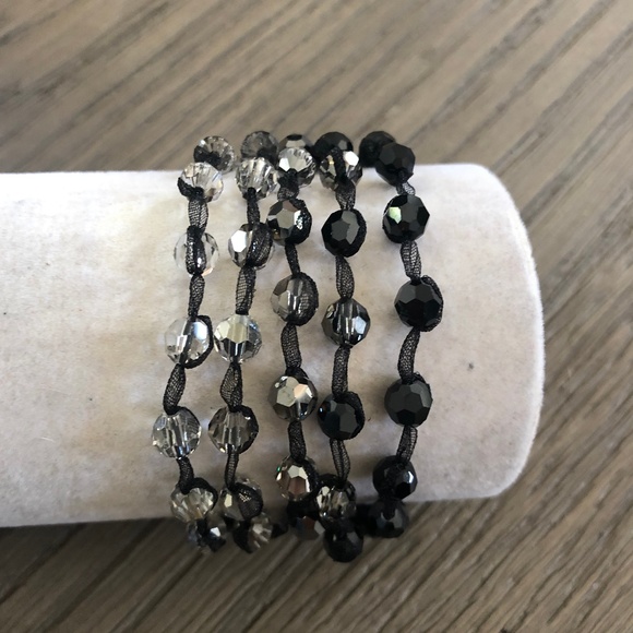 Chan Luu Jewelry - New Auth Chan Luu Jet Hematite Mix Swarovski Cryst